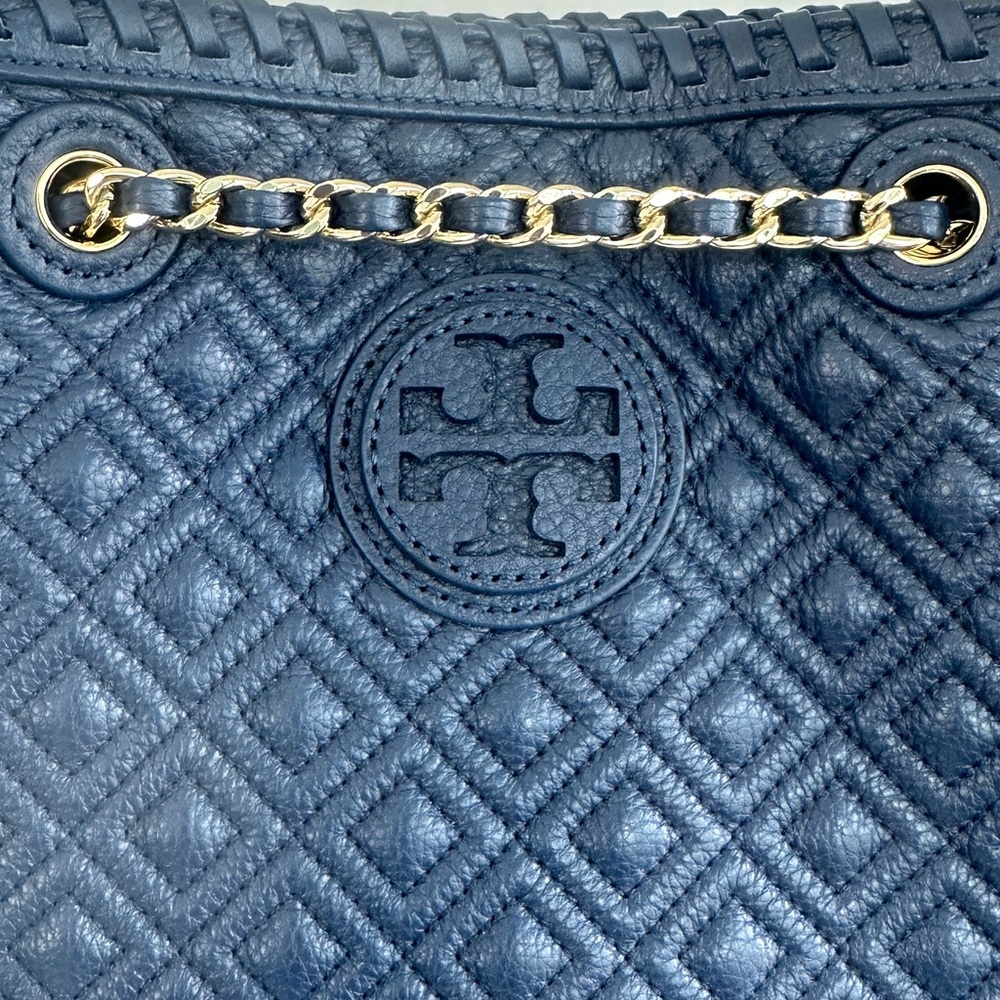 Tory Burch Navy Quilted Shoulder Bag